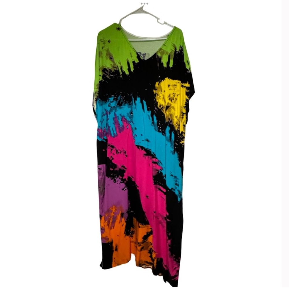 Colorful Abstract Women's Bathing Suit Coverup